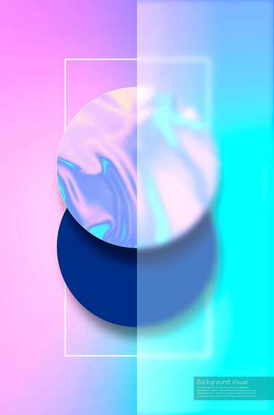 渐变全息模糊效果抽象视觉背景图素材 (psd)