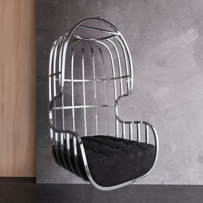 银色金属吊椅3D模型（OBJ,FBX,MAX）