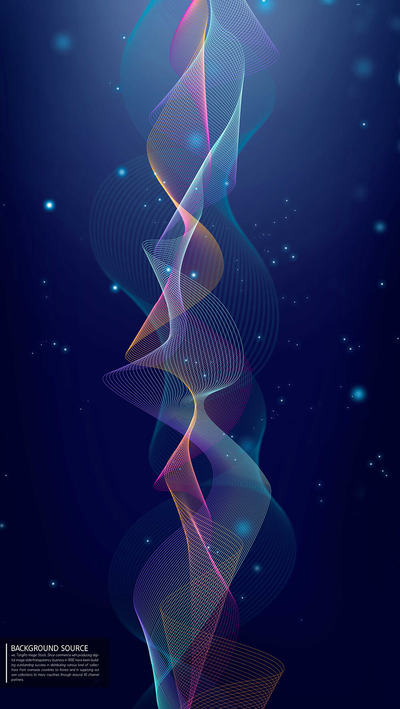 柔和弯曲波浪线条视觉背景图素材 (psd)