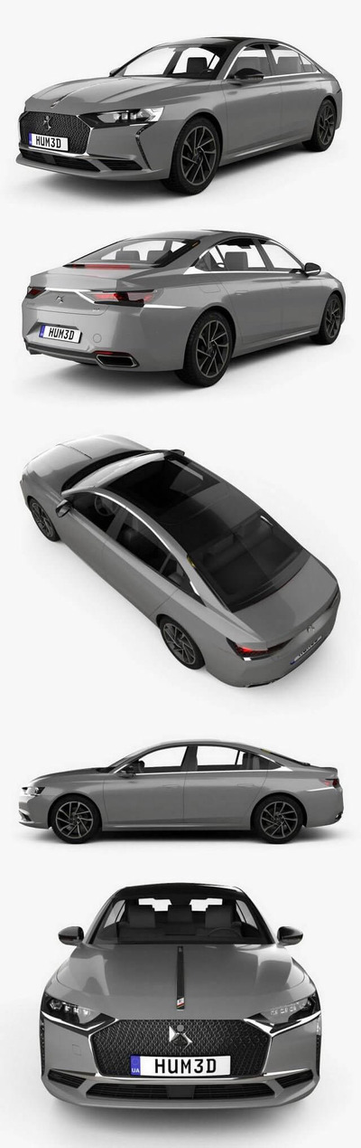 DS 9 2021常用轿车3D模型下载(C4D,FBX,OBJ,MAX,MB,3DS)
