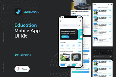 Ngajarin - 在线教育 UI工具模板 (FIG)