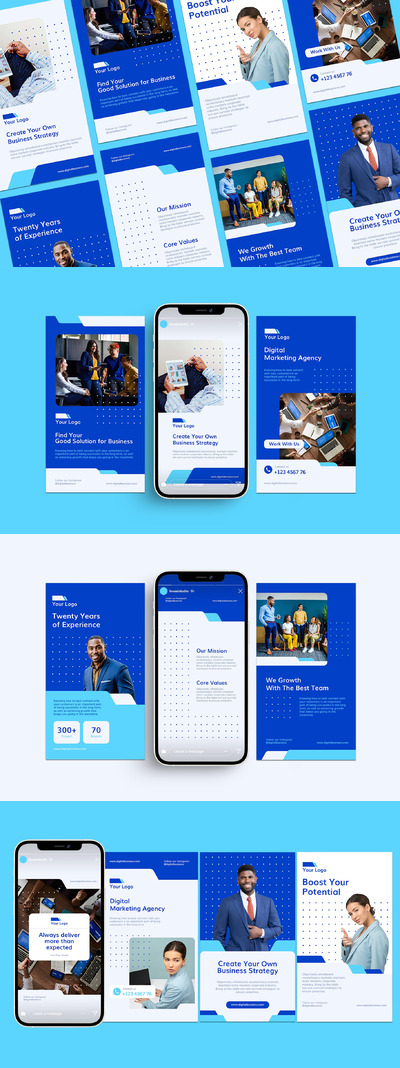 商务广告推广模板 (AI,PNG,PSD)