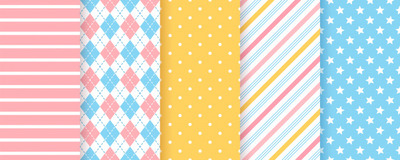 几何图形无缝图案剪贴背景[eps]