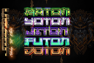 日本游戏字体特效(ASL,PSD)