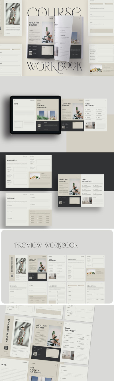 高品质多用途的课程作业表工作计划表格设计模板-3