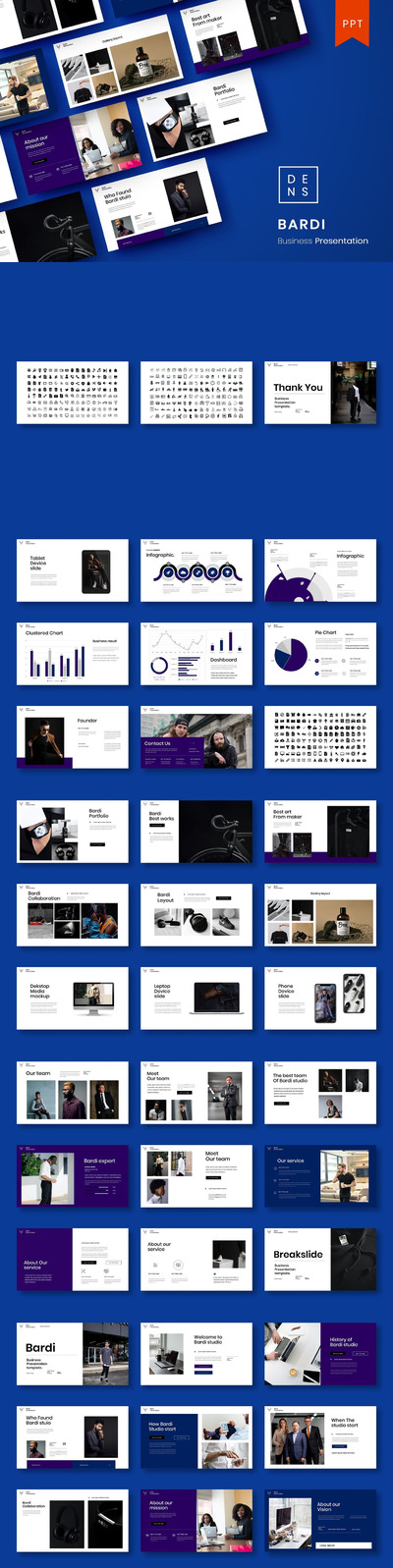 时尚高端商业商务质感powerpoint幻灯片演示模板（pptx）