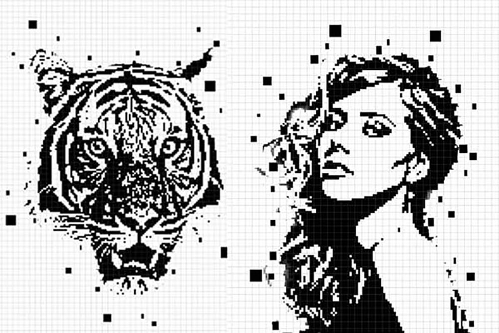 像素矩阵照片效果ps动作 (atn)