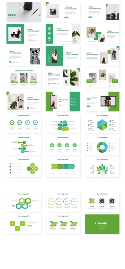 精美绿色环保主题的商业计划书PPT模板 (KEY,PPTX)