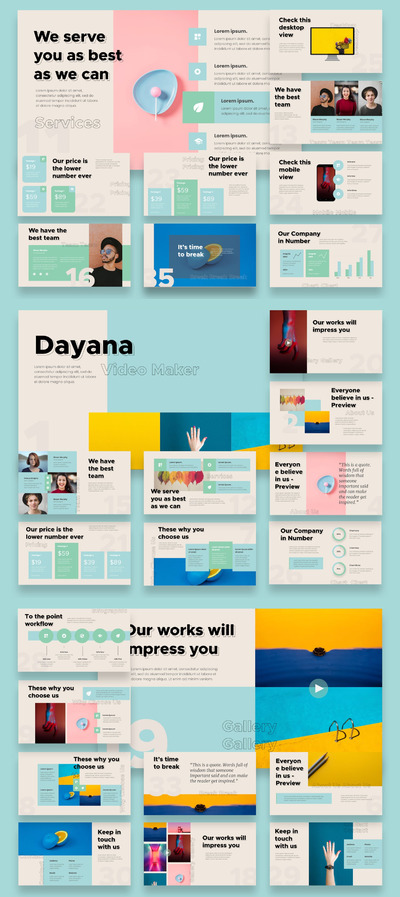 视频制作相关的PPT模板 (PPTX)