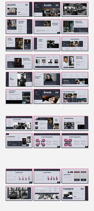 时尚的企业简介PPT模板 (PPTX,PPT)