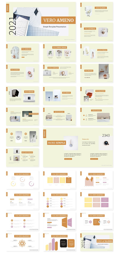 柔和的时尚PPT模板 (PPTX)