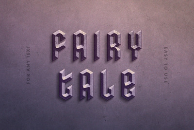 石头风格PS字体图层样式下载（PSD）