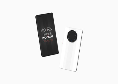 华为Mate 40 RS 手机产品样机(PSD)