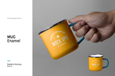 搪瓷马克杯展示模型(PSD)