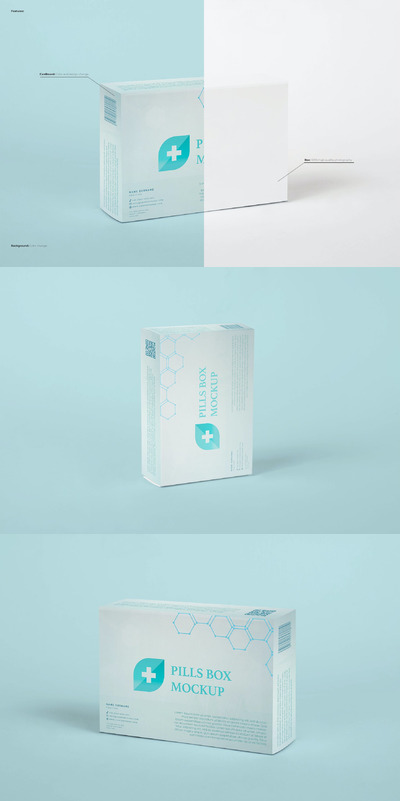 极简药丸盒子样机(PSD)