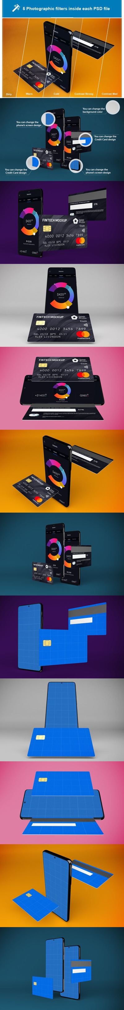 高端信用卡与APP样机(PSD)