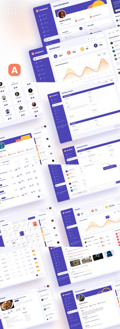优雅的学习网站模板 (PSD,FIG)