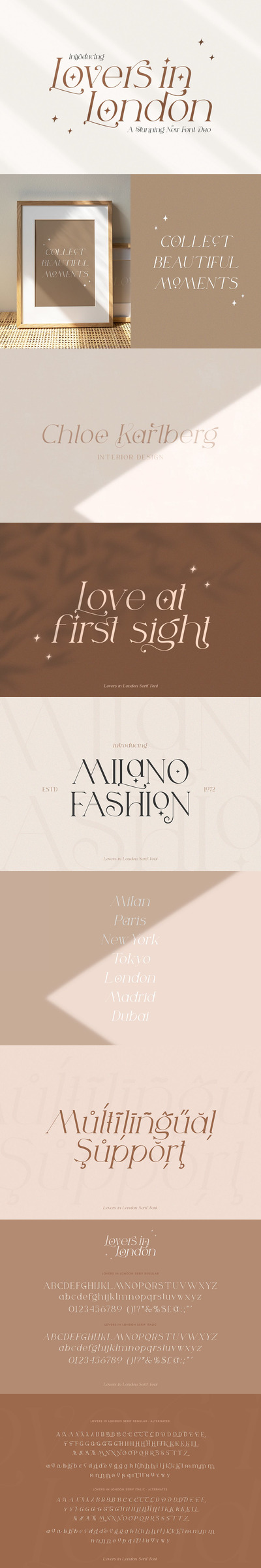 时尚高端优雅专业的高品质英文字体设计