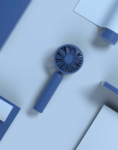 夏季必备手持风扇电商广告图设计模板 (psd)