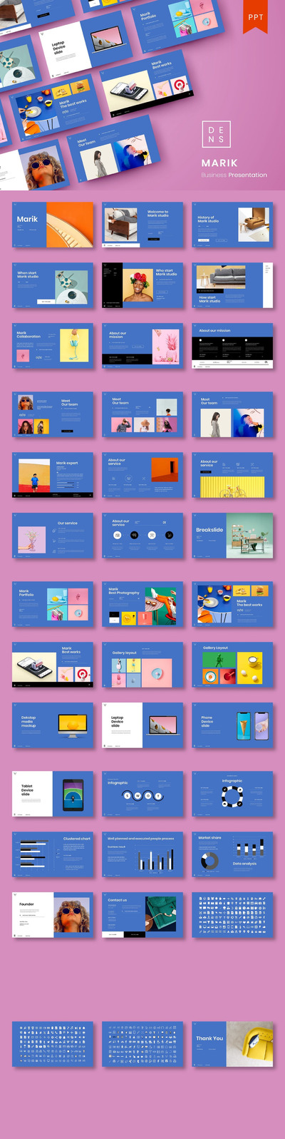 清新时尚高端简约多用途的高品质powerpoint幻灯片演示模板（pptx）