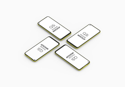 高端Q3i手机模型 (PSD)