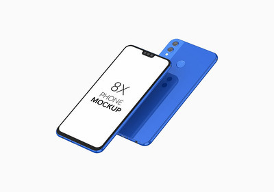 8X高端手机产品样机(PSD)