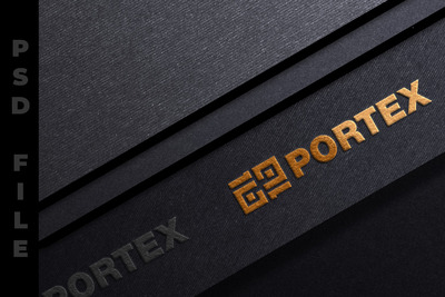 高端奢华金色logo样机 (PSD,JPG)