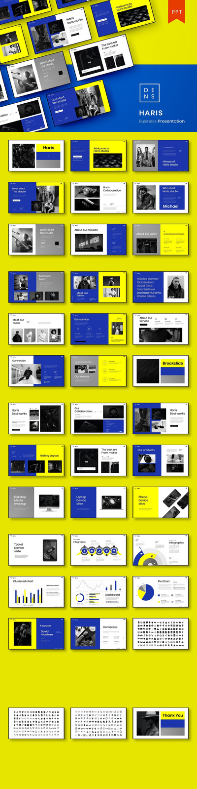 时尚高端清新简约宜家风格配色powerpoint幻灯片演示模板（pptx）