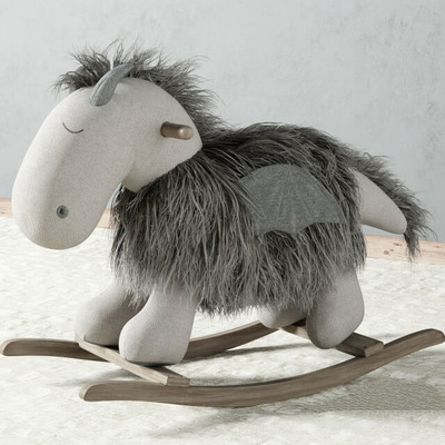 毛绒摇马玩具3D模型（OBJ,FBX,MAX）