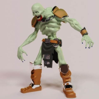僵尸玩具3D模型（OBJ,FBX,MAX）