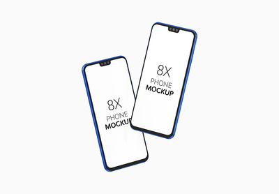 8X高端手机展示样机(PSD)