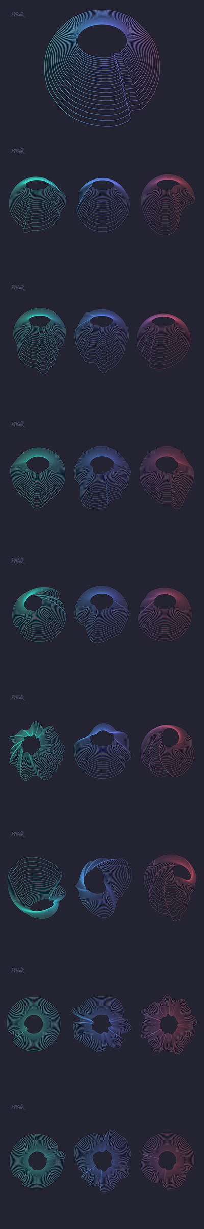 抽象圆形Photoshop笔刷 (ABR,EPS,PNG)