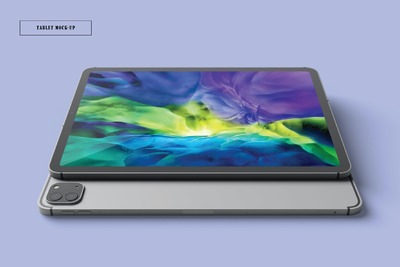 iPad平板电脑样机 (PSD,PDF)