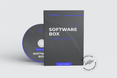 光盘软件盒子样机 (PSD)