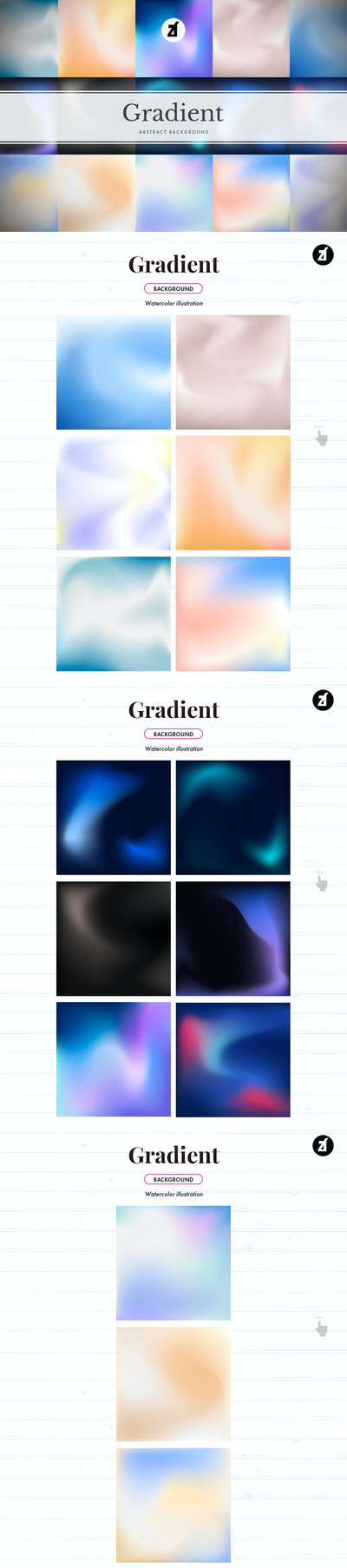 15个抽象绚丽背景底纹纹理集合