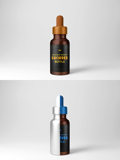 滴管瓶设计展示模型 (PSD)