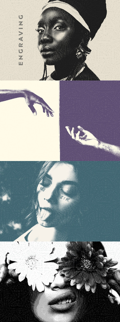 时尚高端波浪雕刻效果的神奇photoshop动作图层样式预设