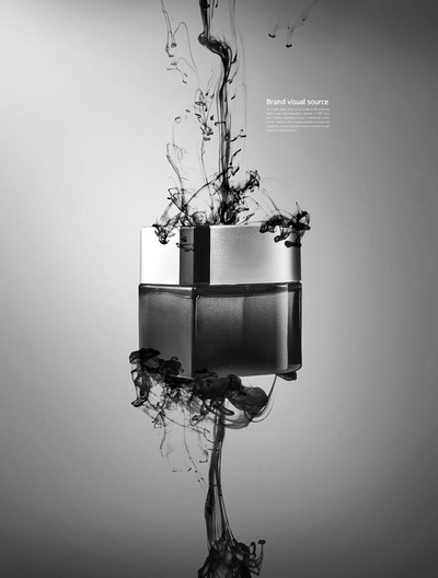 国风墨水元素化妆品品牌视觉海报设计模板 (psd)