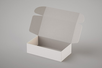 打开的礼品盒子设计样机 (PSD)