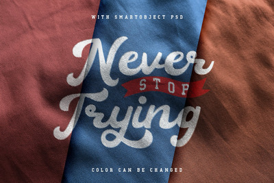 时尚高端逼真质感的布料logo标志设计VI样机展示模型mockups