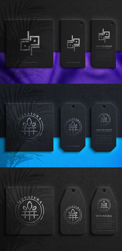 卡片和盒子标志模型 (PSD,JPG)