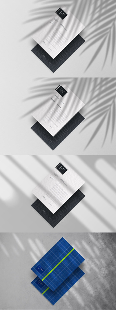 A4信纸VI产品模板(PSD)
