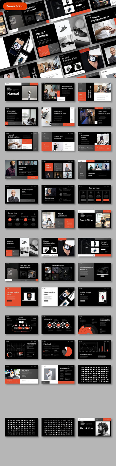 高端商业商务提案powerpoint幻灯片演示模板（pptx）