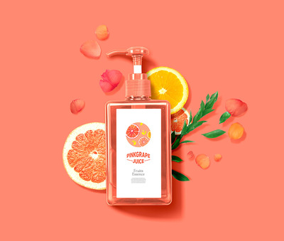 水果精华液产品广告海报设计模板 (psd)