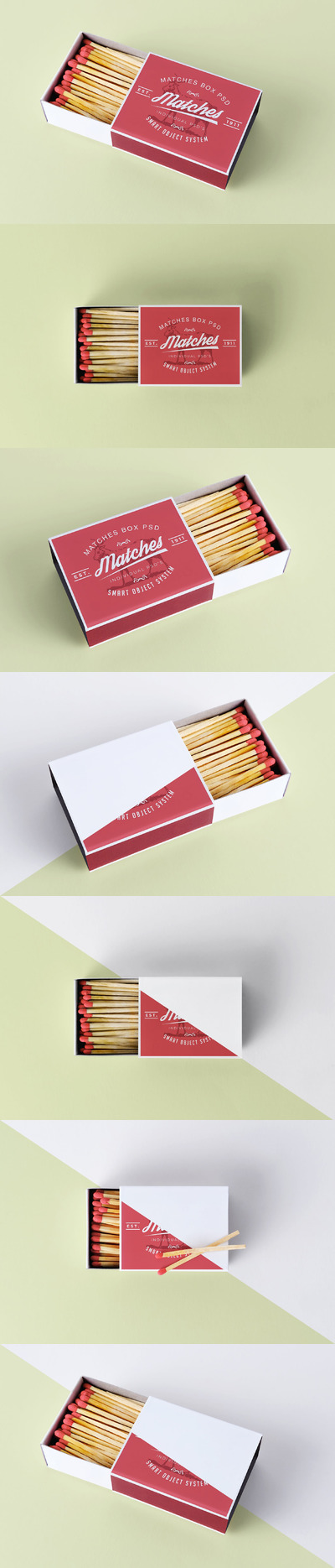火柴盒子产品模型(PSD)