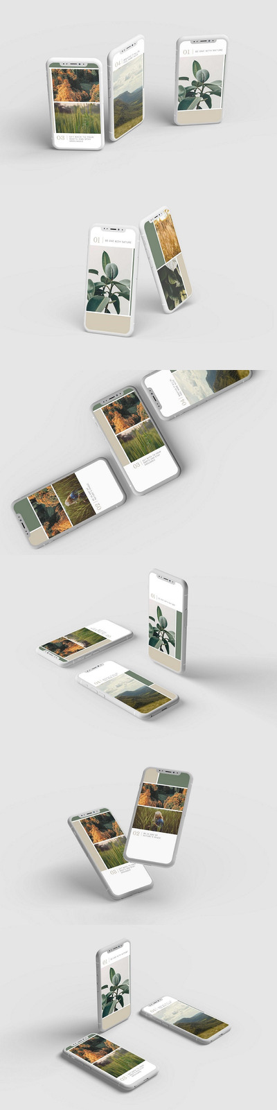 智能手机X Clay演示模型 (PSD,PDF)