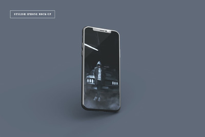 时尚的手机模型样机 (PSD)