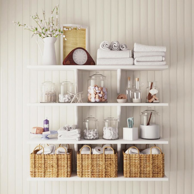 浴室置物架和洗簌用品3D模型（OBJ,FBX,MAX）