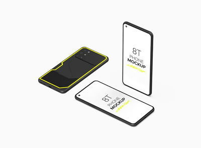 8T赛博朋克手机模型 (PSD)