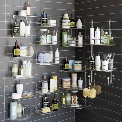 浴室置物架和洗漱用品3D模型（OBJ,FBX,MAX）